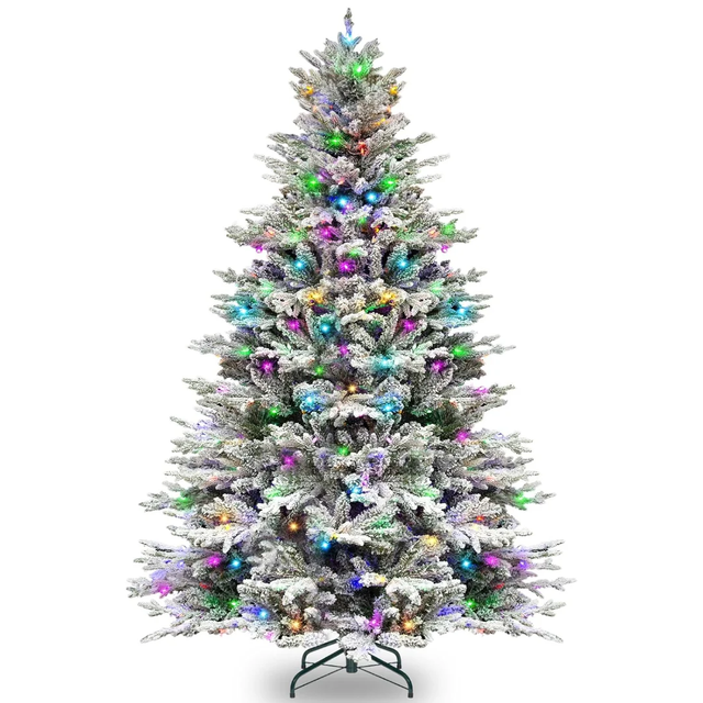 Flocked Christmas Trees