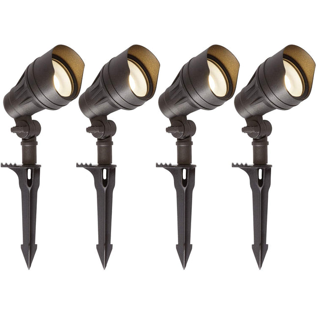 Low Voltage LED Landscape Spot Light Kits, 10W 390LM, 4 Pack, Driver & Cable NOT Included Hykolity.com