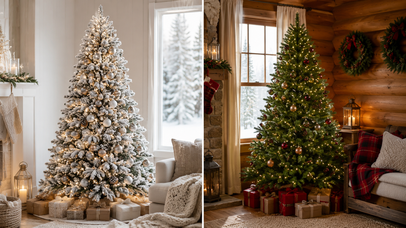 Flocked vs. Unflocked Christmas Trees: Which Style Fits Your Home?