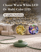 6' Keepsake Pre-Lit Layered Flocked Fir Artificial Christmas Tree with Warm White & Color LED Lights