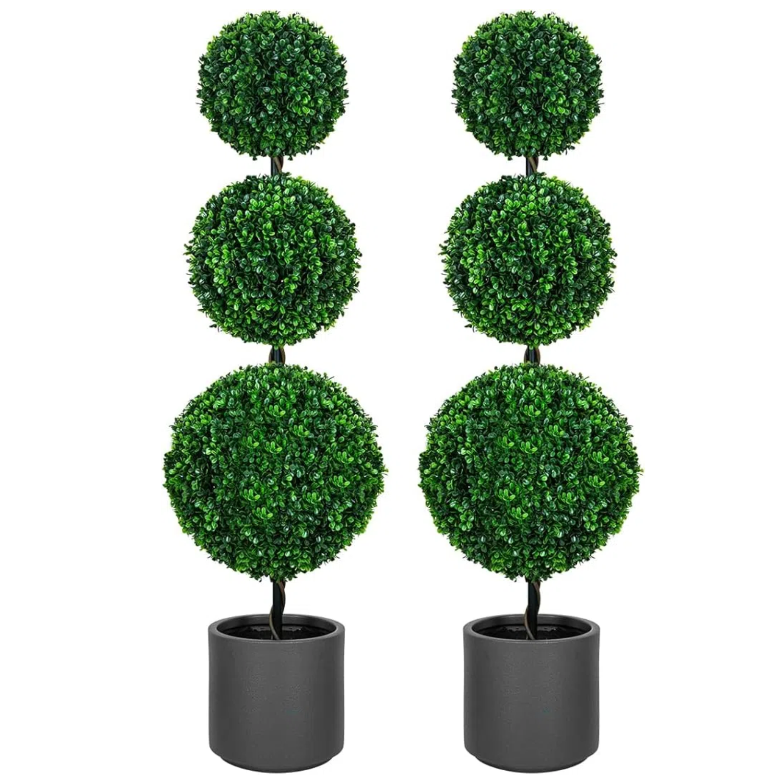 3FT/4FT Artificial Triple Ball Topiary Trees