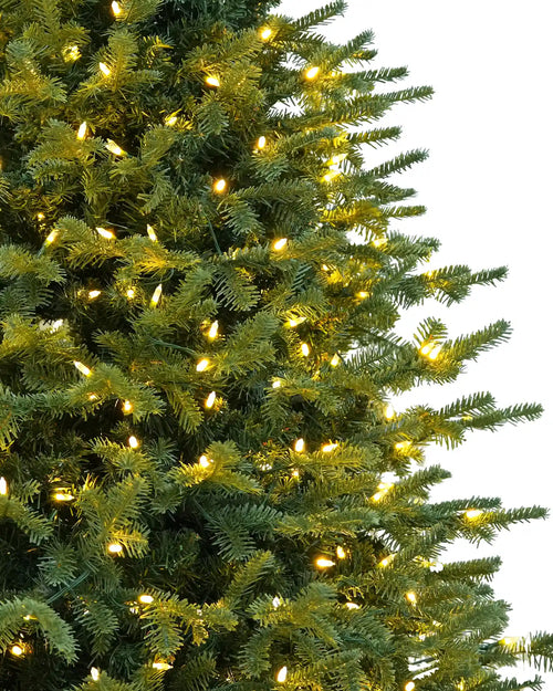 12' Everglow Pre-Lit Balsam Fir Artificial Christmas Tree with 2150 Warm White & Color LED Lights