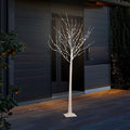 LED Birch Tree Lights, 6ft Trees with Warm White Lights, Outdoor Indoor Christmas Wedding Party Decor