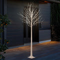 LED Birch Tree Lights, 8ft Trees with Warm White Lights, Outdoor Indoor Christmas Wedding Party Decor