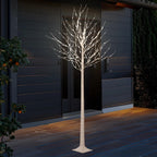 LED Birch Tree Lights, 8ft Trees with Warm White Lights, Outdoor Indoor Christmas Wedding Party Decor