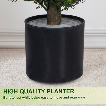 VIVATREES 2Pack 5ft Outdoor Artificial Cedar Topiary Trees, All-Weather Faux Pine for Home Porch Entryway Decor