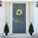 VIVATREES 2Pack 3ft Outdoor Artificial Cedar Topiary Trees, All-Weather Faux Pine for Home Porch Entryway Decor