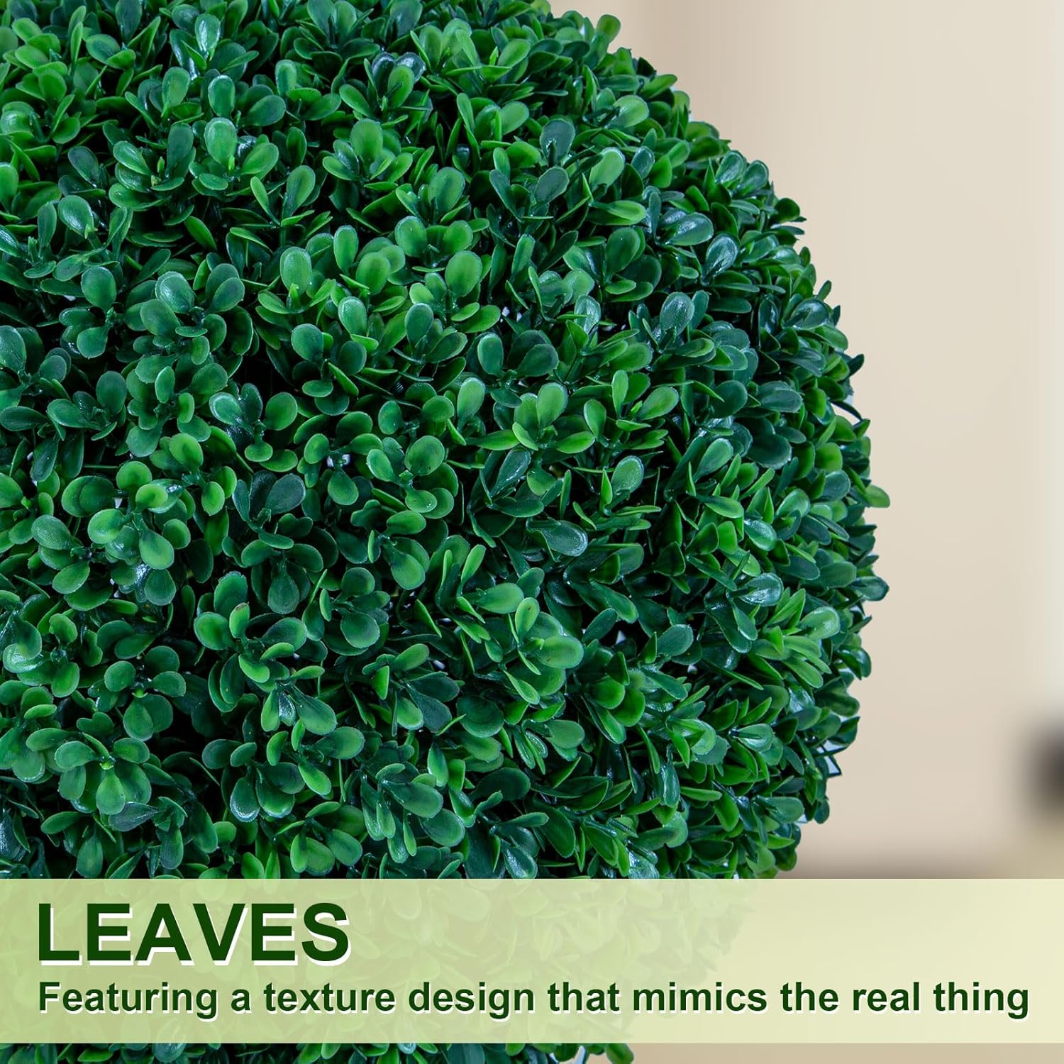 4FT/3FT Artificial Triple Ball Topiary Trees