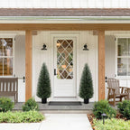 VIVATREES 2Pack 4ft Outdoor Artificial Cedar Topiary Trees, All-Weather Faux Pine for Home Porch Entryway Decor