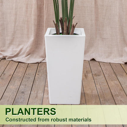 VIVATREES Palm Tree 6FT Artificial, 72in Tall Faux Palm Tree with 15.7 White Planter, Fake Potted Tree for Indoor & Outdoor Home Office Decor