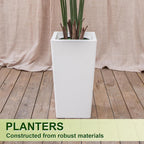VIVATREES Palm Tree 6FT Artificial, 72in Tall Faux Palm Tree with 15.7 White Planter, Fake Potted Tree for Indoor & Outdoor Home Office Decor