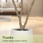 5/6/7/8FT Artificial Olive Tree Tall Faux Potted Plant with Natural Wood Trunk Lifelike Fruit Faux Tree for Home Office Decor