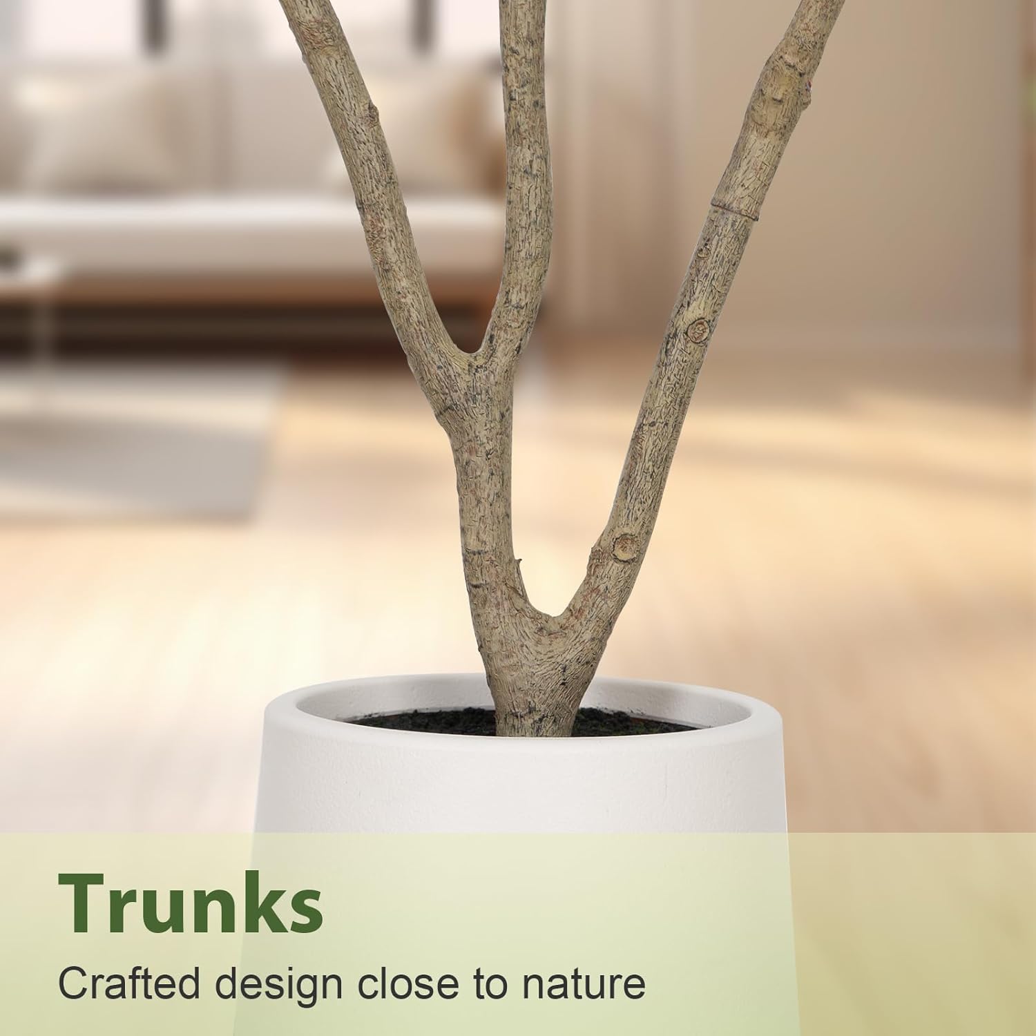 5/6/7/8FT Artificial Olive Tree Tall Faux Potted Plant with Natural Wood Trunk Lifelike Fruit Faux Tree for Home Office Decor