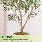 8FT Olive Tree Artificial Indoor, 96in Tall Faux Olive Tree with Pot, Fake Potted Tree with Fruits for Home Office Decor