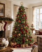7.5' Evercrest Pre-Lit Fir Artificial Christmas Tree with 450 Warm White LED Lights