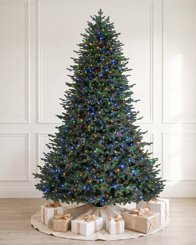 Balsam Fir Christmas Tree, Warm White & Multi-color