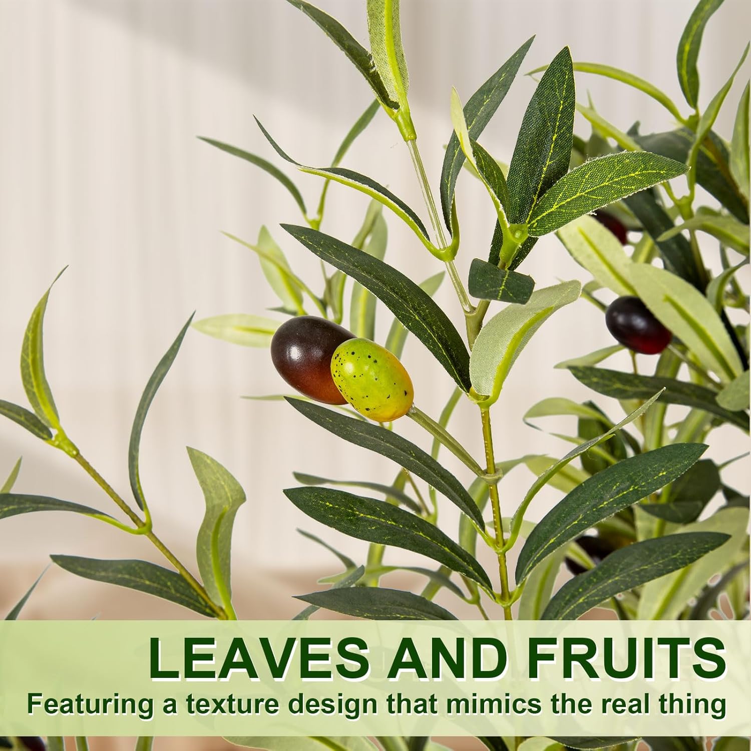 VIVATREES 6FT Faux Olive Tree with Pot — alternate view