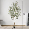 5/6/7/8FT Olive Tree Artificial Indoor, Faux Olive Tree, Realistic Fake Tree with Fruits for Home Office Decor