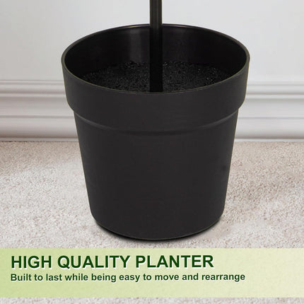 VIVATREES 3ft UV-Resistant Artificial Triple Ball Boxwood Topiary Set of 2, All-Weather Outdoor & Indoor Decor for Garden, Porch, Entryway