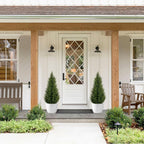 VIVATREES 2Pack 3-5ft Artificial Cedar Topiary UV-Resistant, Commercial-Grade Wind-Proof Faux Pine for All-Season Porch & Entryway Decor