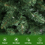 7.5 Ft Pre-Lit Artificial Christmas Tree with 450 Warm White LED Lights
