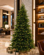 7.5' Evercrest Pre-Lit Fir Artificial Christmas Tree with 450 Warm White LED Lights