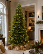 9' Evercrest Pre-Lit Fir Artificial Christmas Tree with 600 Warm White LED Lights