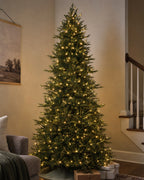 9' Evercrest Pre-Lit Fir Artificial Christmas Tree with 600 Warm White LED Lights