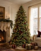 7.5' Evercrest Pre-Lit Fir Artificial Christmas Tree with 450 Warm White LED Lights