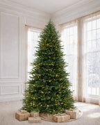 9' Evercrest Pre-Lit Fir Artificial Christmas Tree with 600 Warm White LED Lights