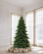 7.5' EverJoy Pre-Lit Fir Artificial Christmas Tree with 450 Warm White & Color LED Lights