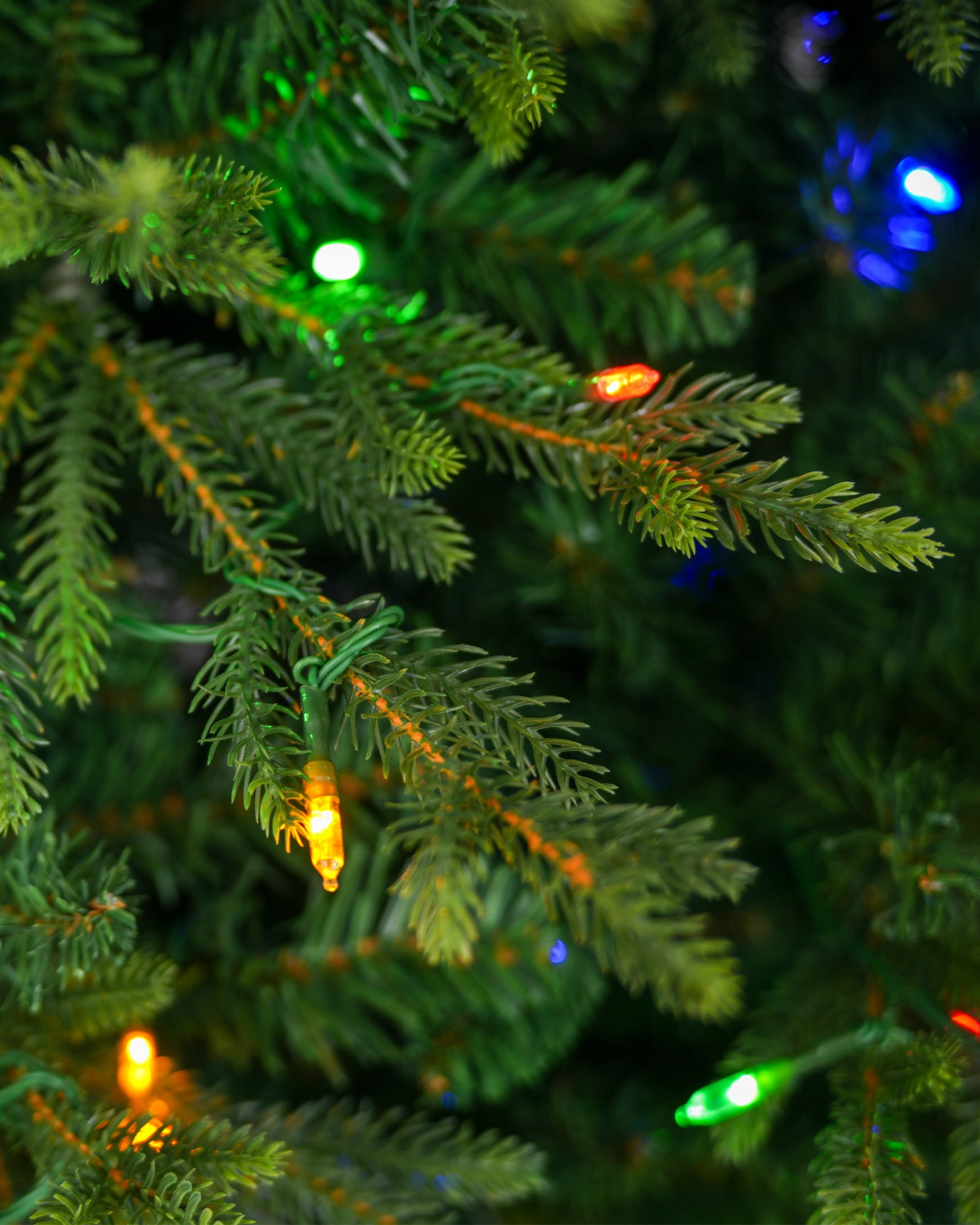 12' EverJoy Pre-Lit Fir Artificial Christmas Tree with 850 Warm White & Color LED Lights