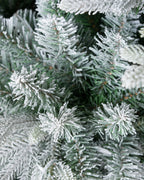 7.5' FirstSnow Light Flocked Fir Artificial Christmas Tree with 450 Warm White LED Lights