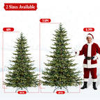6 Ft Sparse Mixed-Tip Pre-Lit Artificial Christmas Tree with 330 Warm White LED Lights