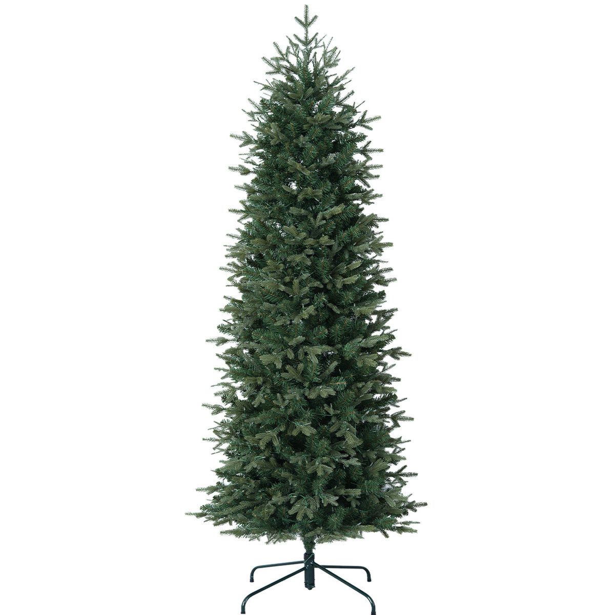 7.5 Ft Slim Mixed-Tip Pre-Lit Artificial Christmas Tree with Warm White LED Lights