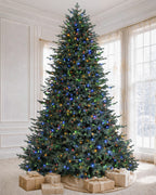 12' Everglow Pre-Lit Balsam Fir Artificial Christmas Tree with 2150 Warm White & Color LED Lights