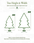 7.5' Frostwood Pre-Lit Flocked Fraser Fir Artificial Christmas Tree with 650 Warm White & Color LED Lights