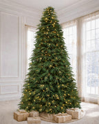 7.5' Northwood  Pre-Lit Fir Artificial Christmas Tree with 550 Warm White & Color LED Lights