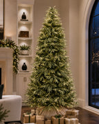 7.5' Northwood  Pre-Lit Fir Artificial Christmas Tree with 550 Warm White & Color LED Lights