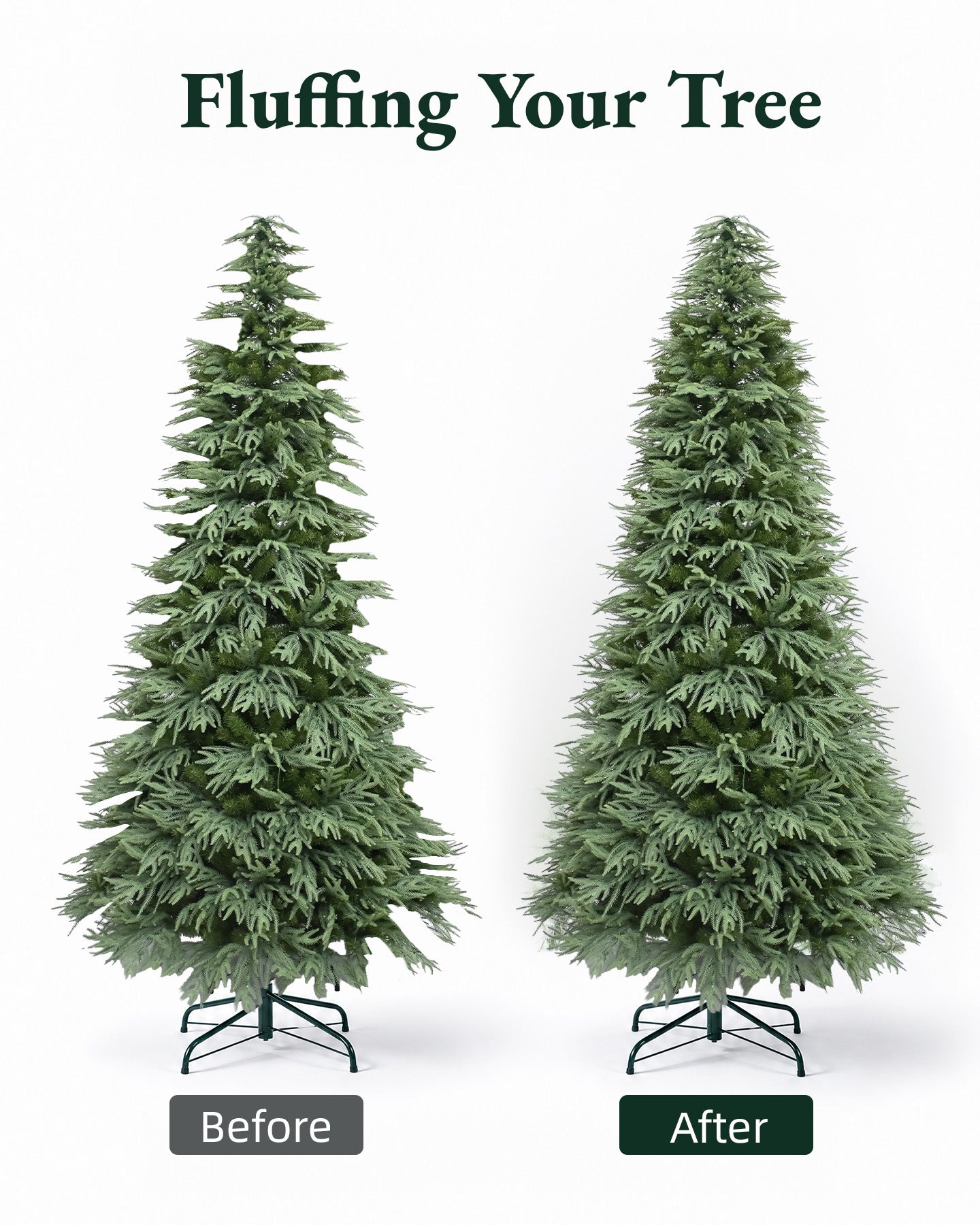 9' Northwood  Pre-Lit Fir Artificial Christmas Tree with 700 Warm White & Color LED Lights