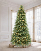 7.5' Northwood  Pre-Lit Fir Artificial Christmas Tree with 550 Warm White & Color LED Lights