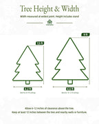 7.5' Winterpine Pre-Lit Frosted Pine Artificial Christmas Tree with 550 Warm White & Color LED Lights