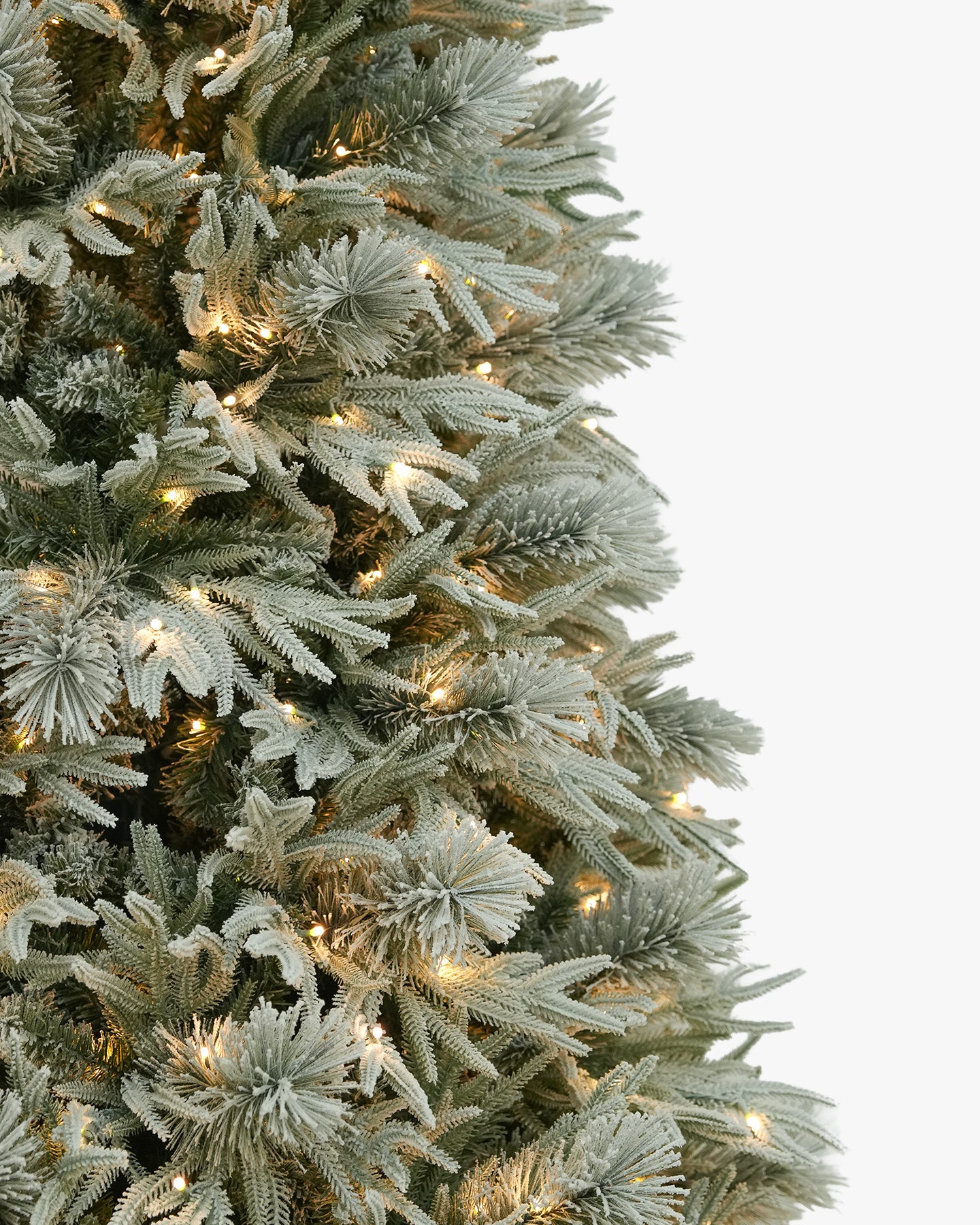9' Winterpine Pre-Lit  Frosted Pine Artificial Christmas Tree with 700 Warm White & Color LED Lights