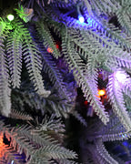 9' Winterpine Pre-Lit  Frosted Pine Artificial Christmas Tree with 700 Warm White & Color LED Lights
