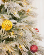 9' Winterpine Pre-Lit  Frosted Pine Artificial Christmas Tree with 700 Warm White & Color LED Lights