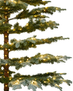 6.5' Keepsake Pre-Lit Layered Flocked Fir Artificial Christmas Tree with Warm White & Color LED Lights