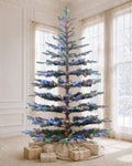 9' Keepsake Pre-Lit Layered Flocked Fir Artificial Christmas Tree with Warm White & Color LED Lights (Copy)