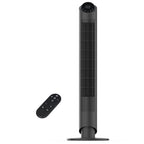 Sunspire 40'' Tower Fan for Bedroom, 90° Oscillating Standing Fan, 28dB Ultra Quiet, 26ft/s Velocity Bladeless Floor Fan with 3 Speeds & 4 Modes, 12H Timer for Living Room, Home, Office, Black