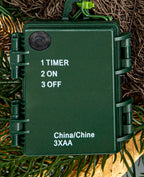 24 In Champagne Woodland Pre-Lit Artificial Christmas Wreath with Pinecones & Gilded Botanicals