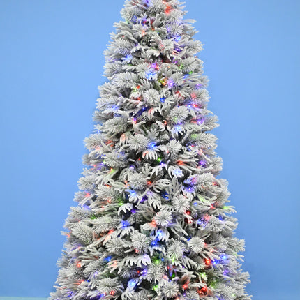 Flocked Christmas Pine Tree